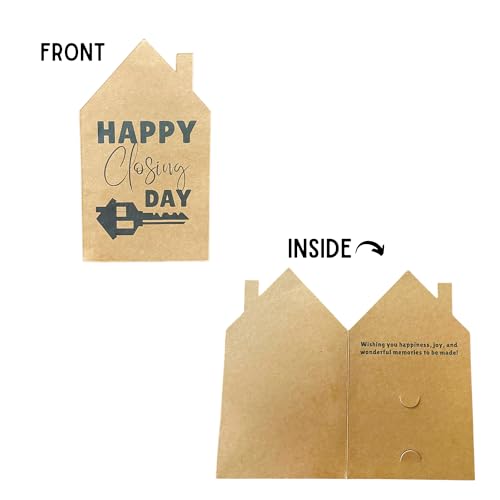 Lashicorn Happy Closing Day Realtor Marketing Cards for Clients | 25pk 4.1x7.25” with Envelopes Kraft Paper Lenders Title Company New Home Gift - Image 4