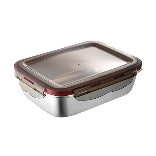 Feriany - Caja de almuerzo de acero inoxidable de 220 ml, selladas para alimentos frescos