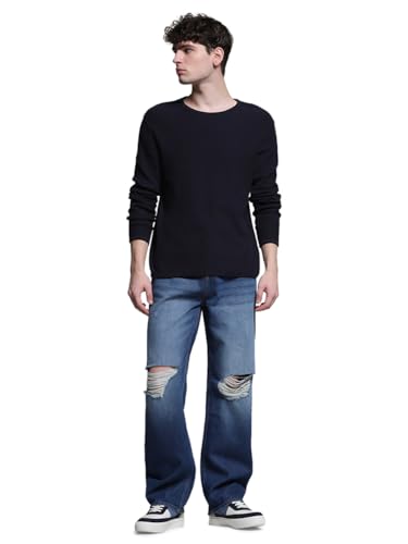 Image of Jack & Jones Men's Loose Fit Jeans | High Rise | Jeans for Men