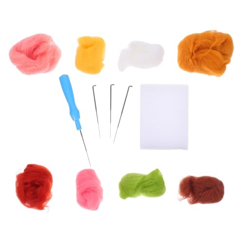 DIYEAH Kit De Feutrage Pour Débutants Décoration De Beignets Mignons Projet De Feutrage À L'Aiguille Fournitures De