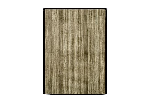 Image of Stylista Waterproof Front Load Washing Machine Cover Compatible for Haier 8 kg, Wooden Pattern Beige