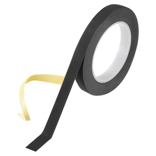 Image of MECCANIXITY Insulating Acetate Cloth Adhesive Tape, 0.6in x 98ft Black Electrical Heat Resistant Fabric Tape for Laptop Electric Automotive Guitar Repair Wire Harness