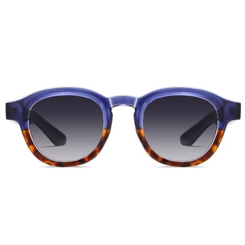 Retro Style Round Sunglasses Women Tr90 Acetate Temple Polarized Sun Glasses Men Uv400 Eyeglasses Unisex2