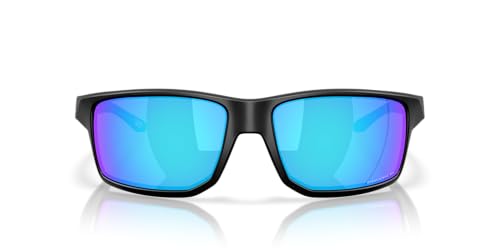 Oakley Oo9470 Gibston XL   Gafas de sol rectangulares para hombre, Negro mate/zafiro prisma, 62 mm