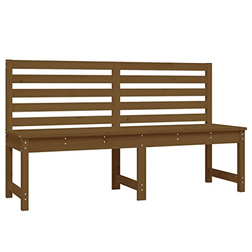 Banc de Jardin 157 cm Larges Bancs en Bois avec Dossier Terrasse Extérieure