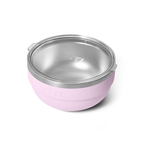 Image of YETI Rambler Bowls, Vacuum Insulated, Stackable and Nestable Stainless Steel Bowl with Lid, 2 Quart, Cherry Blossom