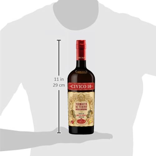 Nº1 SIBONA Civico 10 Vermouth di Torino – Einzigartiger, erlesener Wermut aus Italien mit 18 % vol. Alkohol (1 x 0,75l)