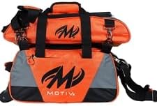 Bowlerstore Products Motiv Ballistix Double Tote Bowling Bag with Shoe Bag - Tangerine