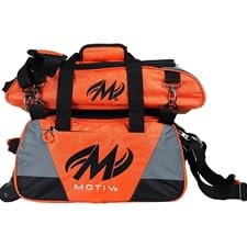 Bowlerstore Products Motiv Ballistix Double Tote Bowling Bag with Shoe Bag - Tangerine