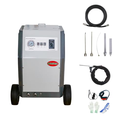 SM2000 Dry Ice Blasting Machine, 44 lbs Dry Ice Hopper, Handheld Control Spray Gun, 5 Nozzles