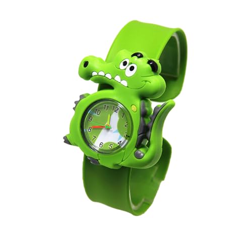 Keenso Relojes de Pulsera para niños, diseño de Dibujos Animados, Ligero, Resistente, Reloj de Juguete para niños y niñas, #812, Krokodil, Percha