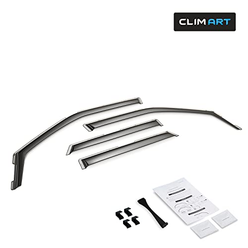 Image of CLIM ART in-Channel Incredibly Durable Rain Guards for Chevrolet (Chevy) Blazer 2019-2026, Original Window Deflectors, Vent Window Visors, Vent Deflector, 4 pcs. - 619462