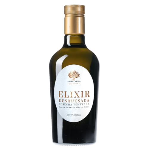 Cuadrat Valley | Aceite de Oliva Virgen Extra 'Elixir Deshuesada BIO Cosecha Temprana' - Botella de vidrio 500 ml.