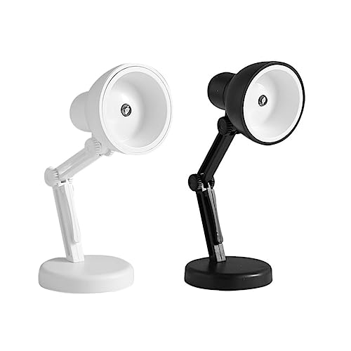 SHINEOFI 2 Piezas Luz nocturna plegable doblar diminuto condujo lámpara de escritorio plegable hogar multifuncional luz llevada portátil luz de escritorio lámparas de escritorio el plastico