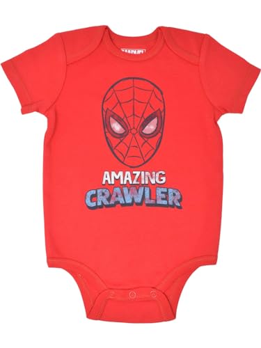 Marvel Avengers Spider-Man Black Panther Hulk Baby 3 Pack Bodysuits Newborn to Infant4