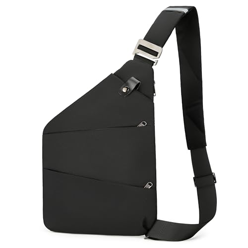 Anti Theft Crossbody Travel Bags for Women Men Cross Body Slim Sling Handbags with S Hook Antitheft