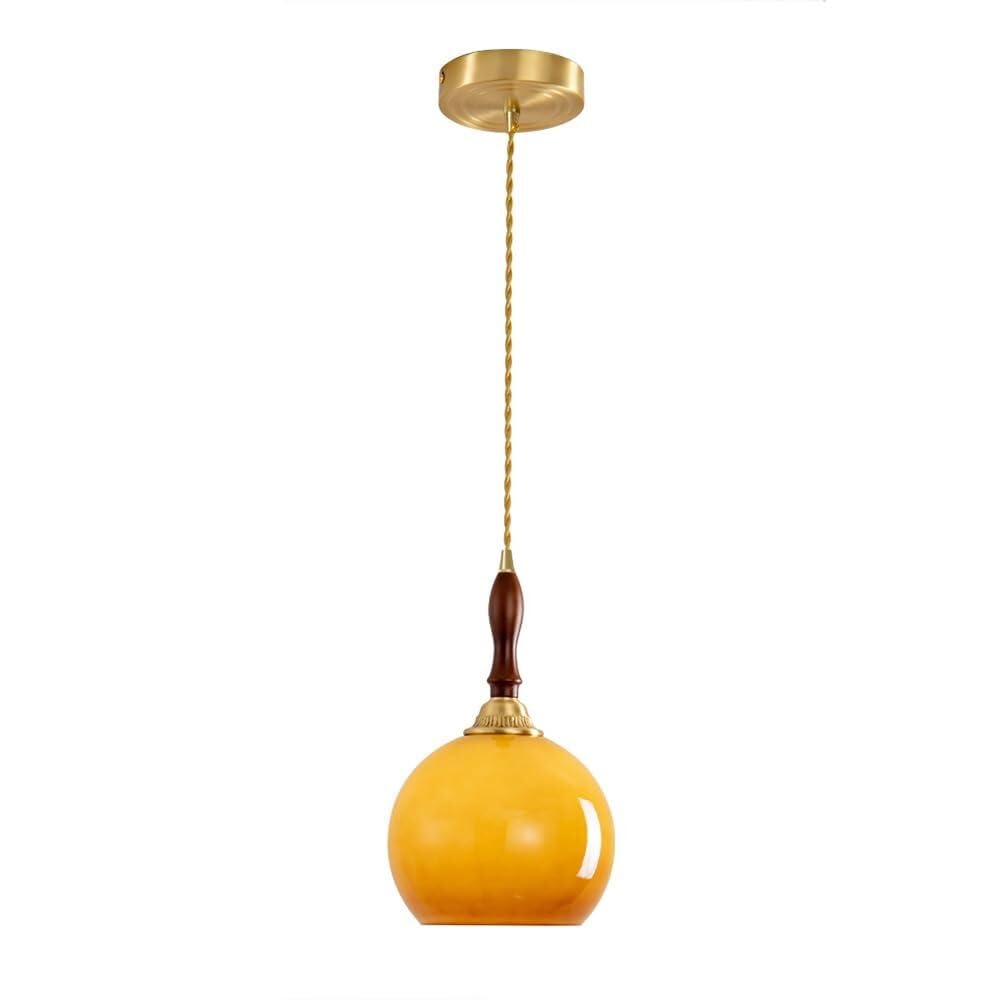 Vfdaswqq A Lamp, Dining Room Globe Glass Brushed Brass Kitchen Bedside Small(A)