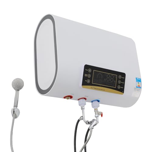 Calentador de agua eléctrico, calentador de agua eléctrico, calentador de agua de tanque de pared, calentador de agua eléctrico para ducha, cocina, 2000 W