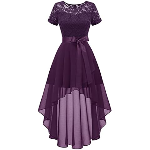Wedtrend Elegant Evening Dress with Lace Cover