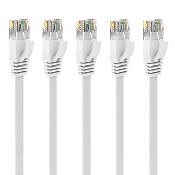 Ercielook Ethernet Cable Netwerkkabel 30 m, Cat6 RJ45 Patch Kabel, 1.0 Gbps Internet Kabel voor router/gaming/modem