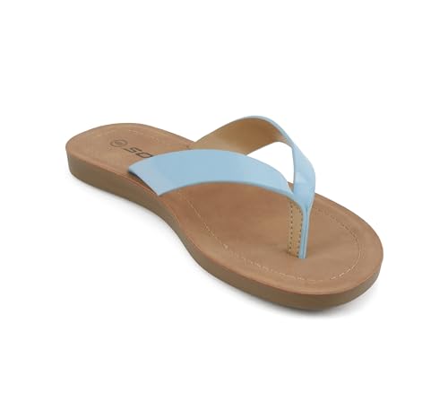 Image of Soda Shoes Women Flip Flops Basic Plain Slippers Thongs Sandals Strap Casual Beach Ella-S