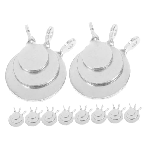 LIOOBO Archery Shooting Training Targets 24pc Steel Targets Hanging Option Compact for Practice