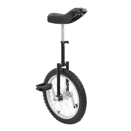 Image of DYNAMI Unicycle with Excellent Steel Frame,Leakproof Tire,Adjustable Height,Curved PU Seat,Mute Bearing,Anti-Slip Designs,for Outdoor Sports Fitness Exercise