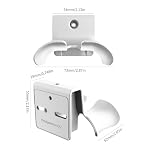 Headphone Wall Mount, Under Desk Headphone Hanger, Controller Holder, Gamepad Controller Holder, Adhesive/Screws, Universal Hanger Hook (White) - Image 4