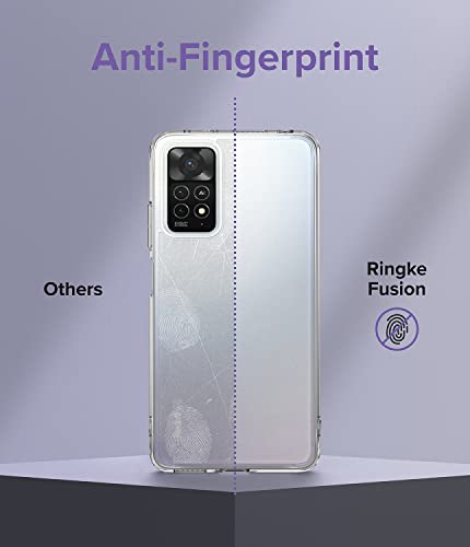 Image of Ringke PC Fusion Matte Compatible With Xiaomi Redmi Note 12 Pro 4G /Redmi Note 11 Pro /11 Pro 5G /11 Pro Plus 5G /11E Pro Case Cover Anti Fingerprint Hard Back Bumper Scratch Resistant-Matte Clear | Oil & Dirt Resistant, Anti-Fingerprint Technology Prevents Oily Smudges, Frosted Coating Feels Velvety Soft