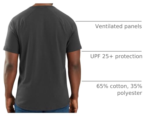 Image of Carhartt Men's Force Relaxed Fit Midweight Short-Sleeve Pocket T-Shirt