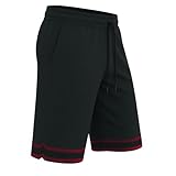 Photo Gallery easy casuals pantaloncini da corsa e palestra ad asciugatura rapida, da uomo, leggeri, resistenti, in rete, con tasche laterali, taglie s-3xl, nero w/rosso, xl Photo Gallery easy casuals pantaloncini da corsa e palestra ad asciugatura rapida, da uomo, leggeri, resistenti, in rete, con tasche laterali, taglie s-3xl, nero w/rosso, xl