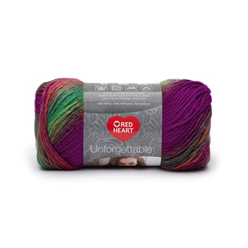 Image of Red Heart Boutique Unforgettable Rainforest Yarn - 3 Pack of 100g /3.5oz - Acrylic - 4 Medium (Worsted) - 270 Yards - Knitting /Crochet