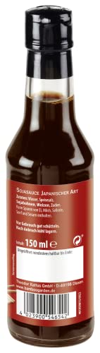 Bamboo Garden - Sojasauce japanischer Art , Zum Würzen von Fleisch, Geflügel, Reis und weiteren fernöstlichen Gerichten , 1 x 150 ml (Verpackungsdesign kann abweichen)