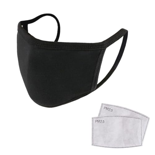 QUXVUIS 3 unids/set mascarilla facial de algodón no tóxica para mayor comodidad artesanía exquisita mascarilla facial lavable reutilizable bucal inodoro