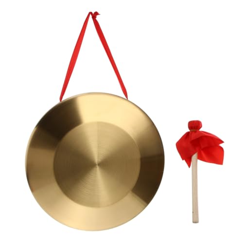 Generic 1 Set Gong Interesting Hand Cymbal Copper Percussion Instrument Musical Instrument Copper Cymbal Music Instrument Chinese Cymbal Chinese Instrument