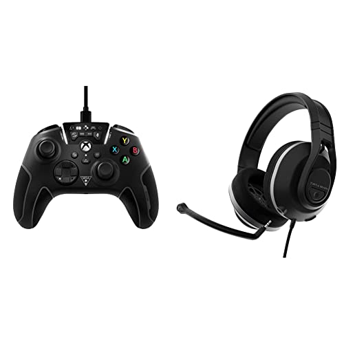 Turtle Beach Recon 500 Wired Multiplatform Gaming Headset with Turtle Beach Recon Wired Game Controller with Enhanced Audio