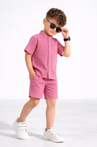 Image of Fashion Dream Boy's Cotton Blend Solid Clothing Set