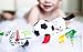 Baby Jack & Co 10x10” Soccer Sports Lovey Sensory Plush Blanket - Tag Toy for Babies - Baby Stroller Toys - Learn Shapes, Letters & Colors - MVP Baby Ball Toy & Baby Sports Gift w/Stroller Clip
