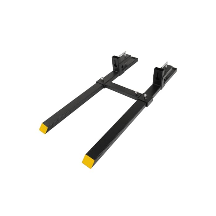 Buy TUFFIOM 4000LBS ClampOn Pallet Forks 43",Heavy Duty Tractor Bucket Forks Quick Attach with