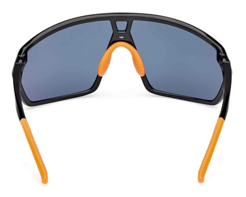 Harley-Davidson Men's Ironbond Wide Sunglasses, Black Frame/Orange Lens3