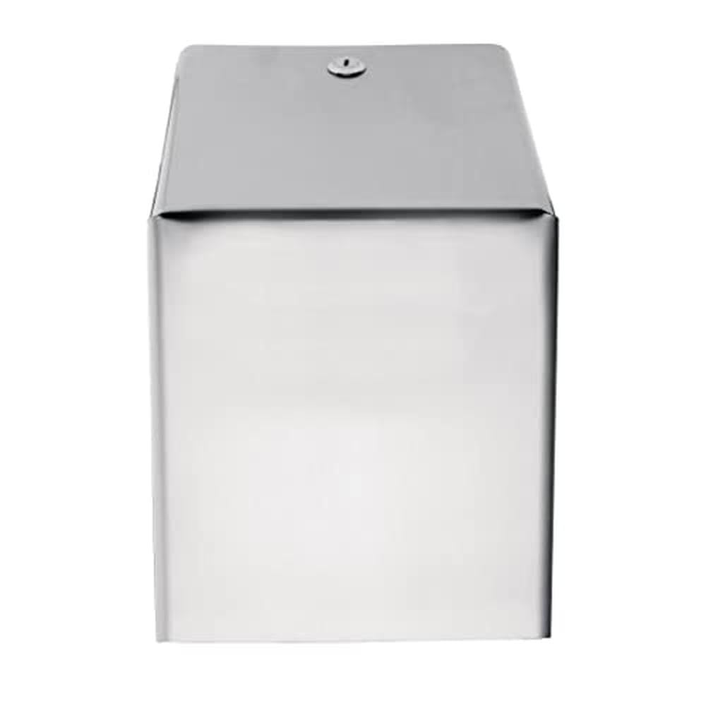 Jantex Edelstahl-Zentralentnahme-Rollenspender, Silber, Größe: 370(H) x 210(B) x 220(T)mm - Passend für Rollen: DL921, DL920, CF971, GD833, CF970 & GD834 - Hochglanz-Design, abschließbar, GJ030