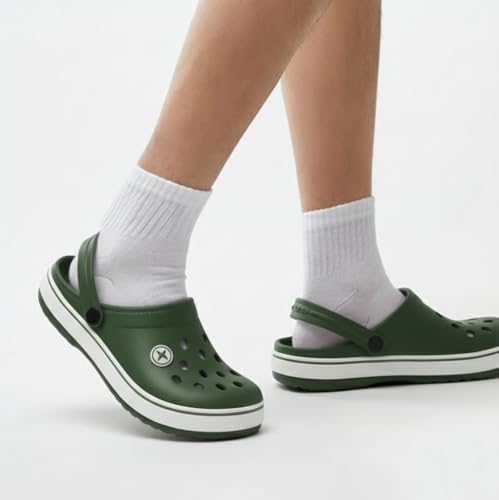 Image of HAUX Casual Clogs for Men | Soft & Comfortable EVA Slip-Ons | Lightweight Slippers & Everyday Wear Comfort Clogs for Men