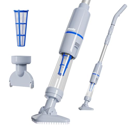 Yousky Hot Tub Vacuum – Cordless Spa Vacuum for Above Ground Pool, In-Ground Pools & All Hot Tubs, Pool Vacuum for Above Ground Pool & Spa Vacuum for Hot Tub (Grey)
