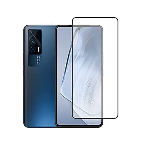 Image of ZARALA Tempered Glass Screen Protector Compatible for (Black) with Edge to Edge Coverage and Easy Installation kit (IQ00 Z5)