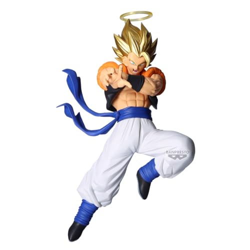 Banpresto Figura de Accion Coleccionable Super Gogeta Dragon Ball Z - Dokkan Battle 10Th Anniversary 19 cm, BP29378P, Multicolor, Optima para los Fanáticos del Anime