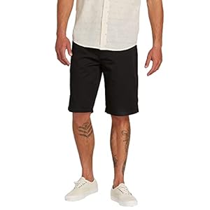 Volcom Men’s Vmonty Chino Shorts, Black, 34