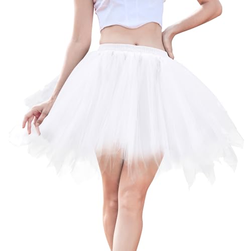 Century Star Damen Tüllrock - 50er Jahre Retro Charme, Ballett Unterrock Tanzrock Rockabilly Petticoat, Tütü Rock für Karneval, Halloween &...