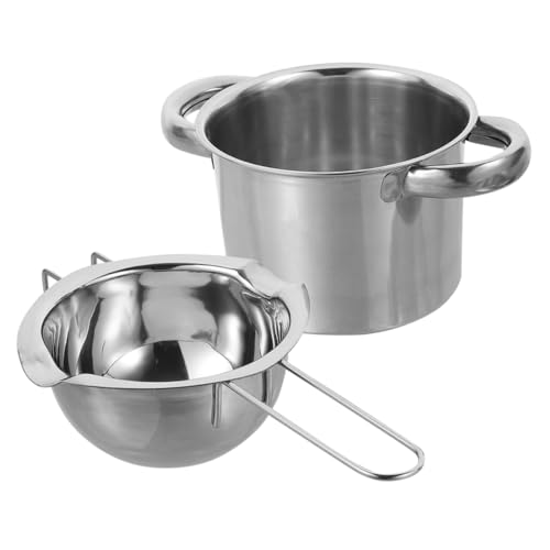 Cabilock Stainless Steel Chocolate Melting Pot Set Double Boiler for Melting Wafers Safe Easy to Clean