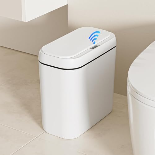 Gaethra Poubelle Automatique 15L Silencieuse Poubelle Cuisine Automatique Recharge USB Poubelles Electrique Étanche Poubelles Intelligente pour Cuisine,...
