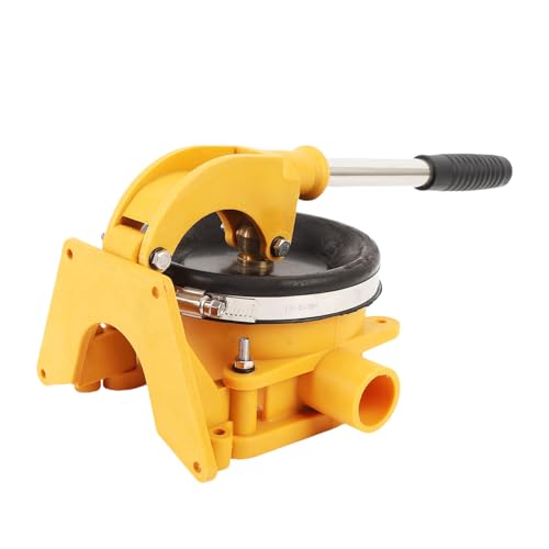 Jiawu Manual Bilge Pump, Stainless Steel Boat Marine Efficient Hand Bilge Pump with Easy Lever Action, Waste Water Transfer Pump, 38mm / 1.5in Hose Inlet/Outlet Connection